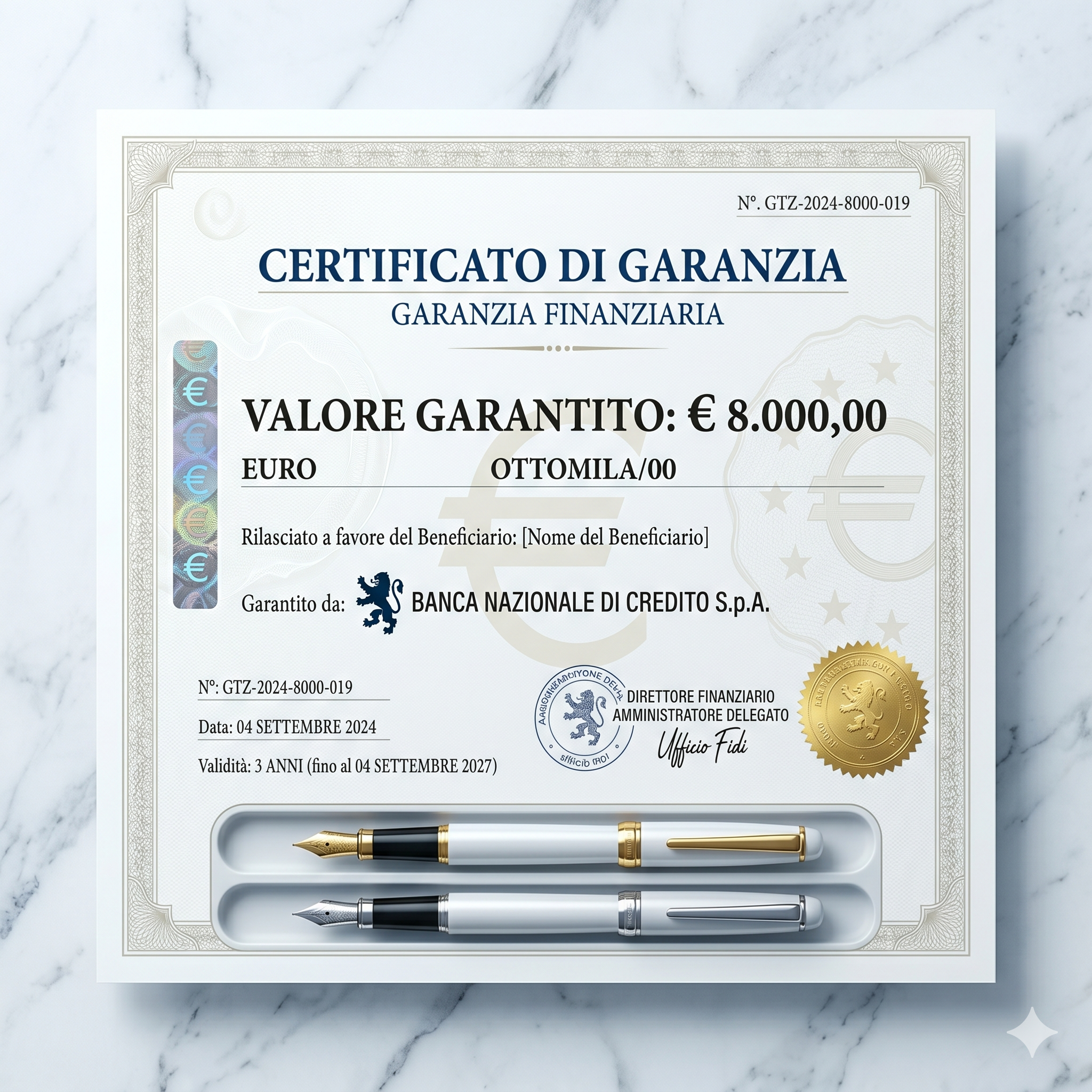 Garanzia metodo ARCH